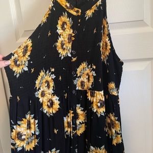 High neck Torrid sunflower top